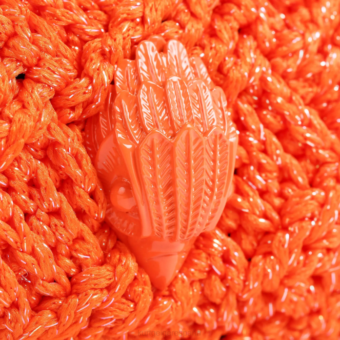 Kurt Geiger mujer bandolera multicolor de crochet de Londres 2LPR472 | bolsas naranja